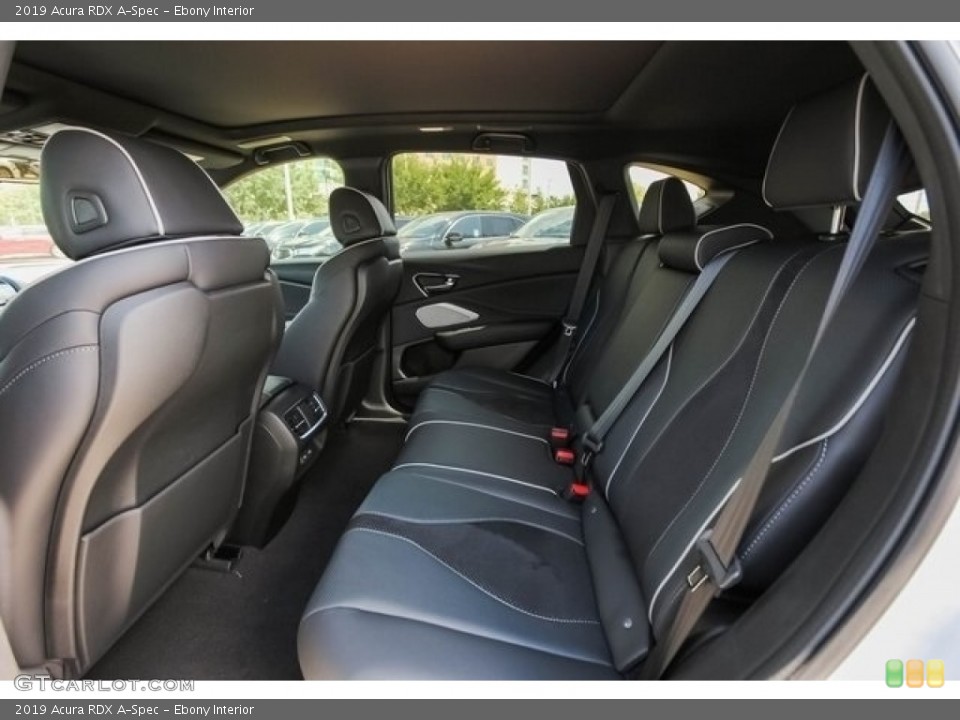 Ebony Interior Rear Seat for the 2019 Acura RDX A-Spec #128985949