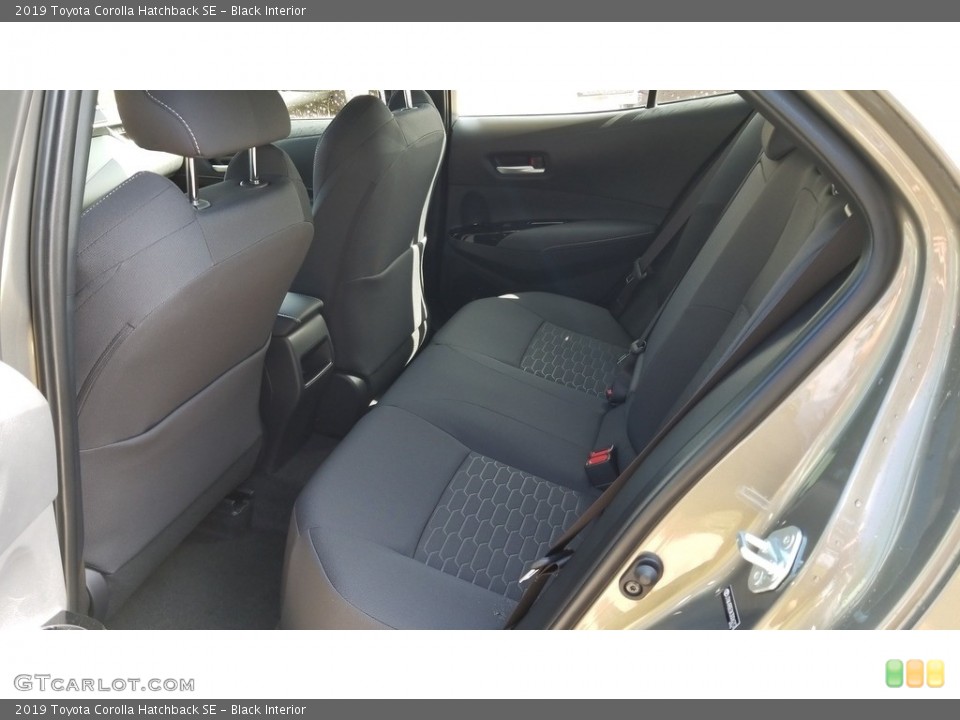 Black Interior Rear Seat for the 2019 Toyota Corolla Hatchback SE #128987140