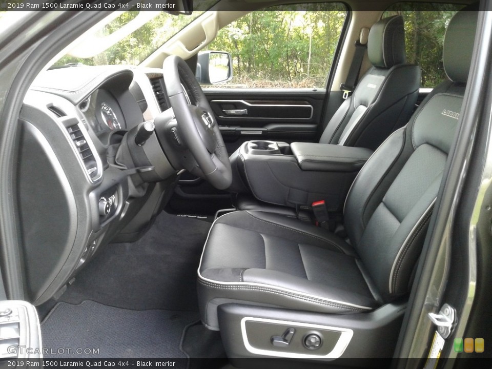 Black Interior Photo for the 2019 Ram 1500 Laramie Quad Cab 4x4 #128990620