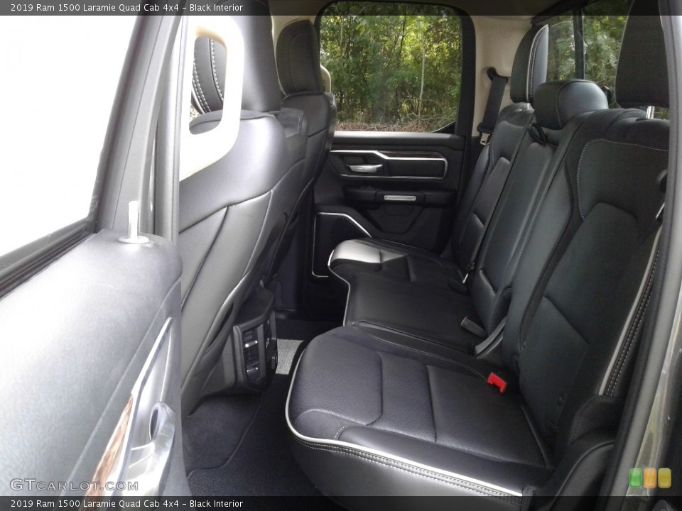 Black Interior Rear Seat for the 2019 Ram 1500 Laramie Quad Cab 4x4 #128990638