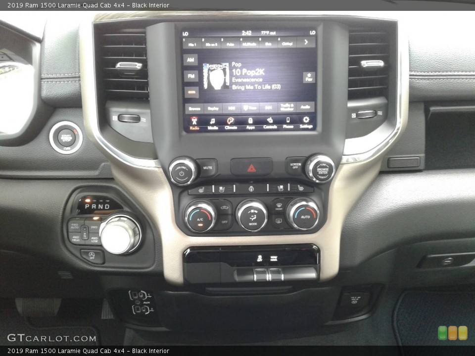 Black Interior Controls for the 2019 Ram 1500 Laramie Quad Cab 4x4 #128990860