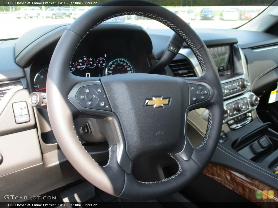Jet Black Interior Steering Wheel for the 2019 Chevrolet Tahoe Premier 4WD #128992969