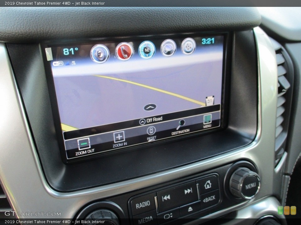 Jet Black Interior Navigation for the 2019 Chevrolet Tahoe Premier 4WD #128992984