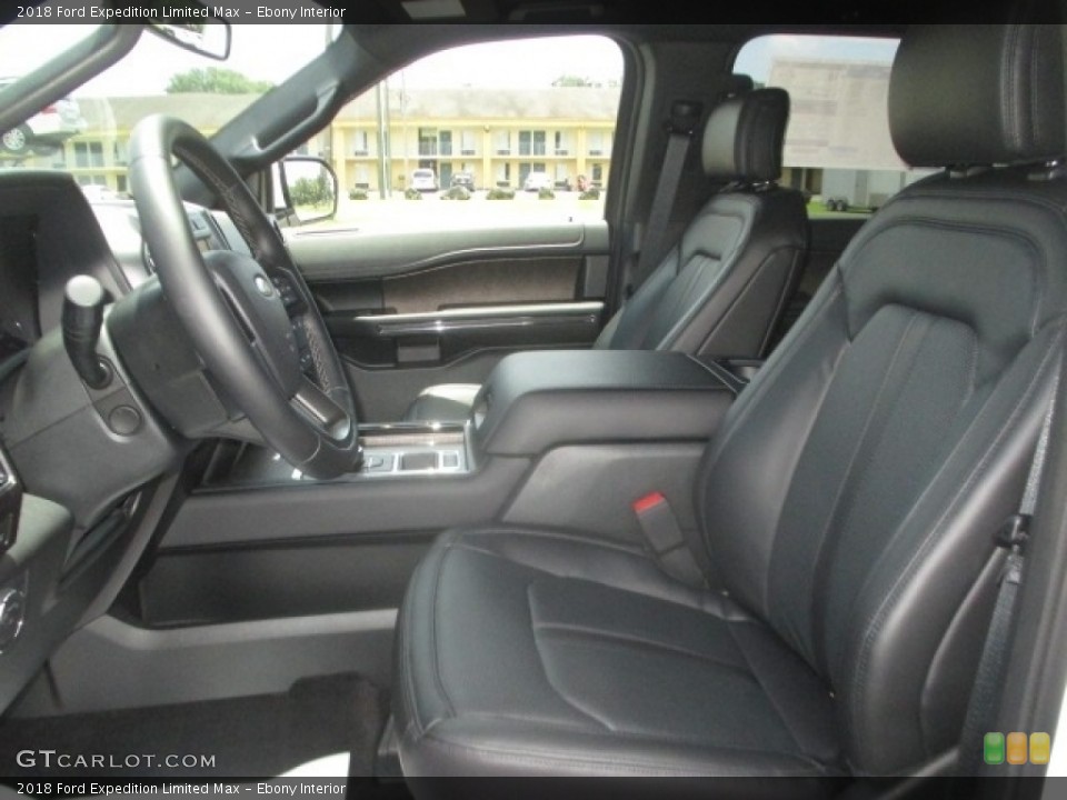 Ebony Interior Front Seat for the 2018 Ford Expedition Limited Max #128993980