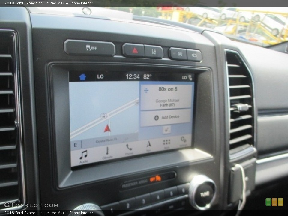 Ebony Interior Navigation for the 2018 Ford Expedition Limited Max #128994046