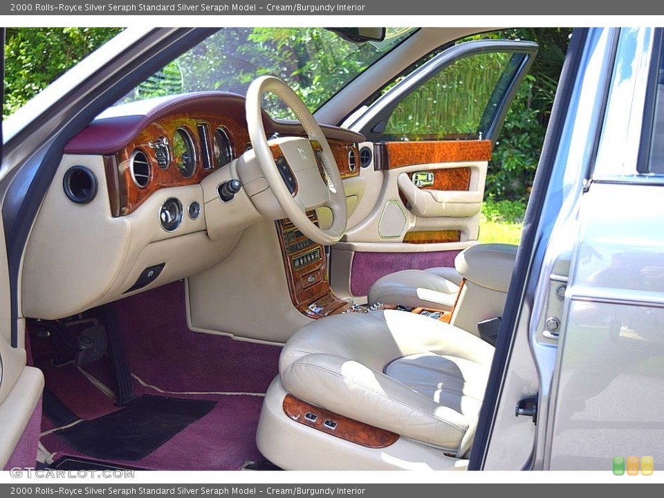 Cream/Burgundy Interior Photo for the 2000 Rolls-Royce Silver Seraph  #128997690