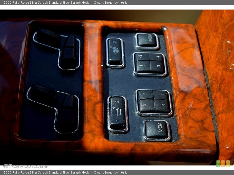 Cream/Burgundy Interior Controls for the 2000 Rolls-Royce Silver Seraph  #128997819