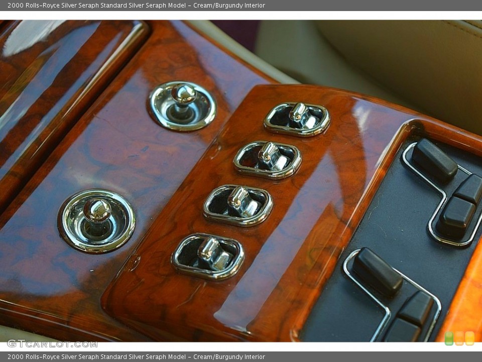 Cream/Burgundy Interior Controls for the 2000 Rolls-Royce Silver Seraph  #128997837