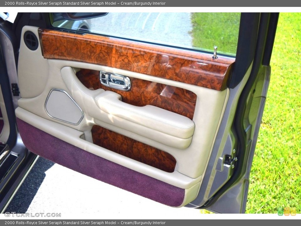 Cream/Burgundy Interior Door Panel for the 2000 Rolls-Royce Silver Seraph  #128997897