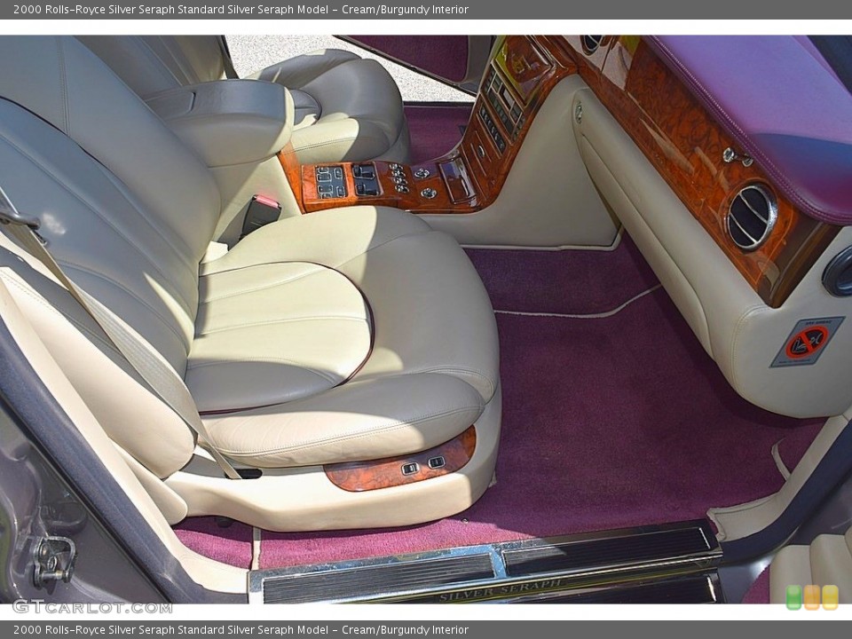 Cream/Burgundy Interior Front Seat for the 2000 Rolls-Royce Silver Seraph  #128997999