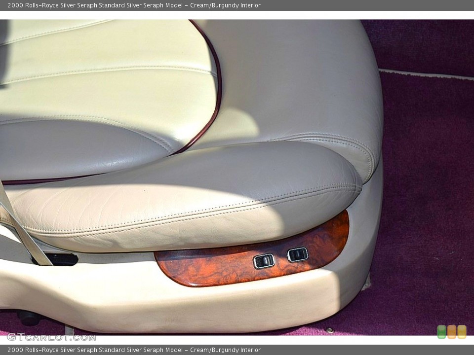 Cream/Burgundy Interior Front Seat for the 2000 Rolls-Royce Silver Seraph  #128998017
