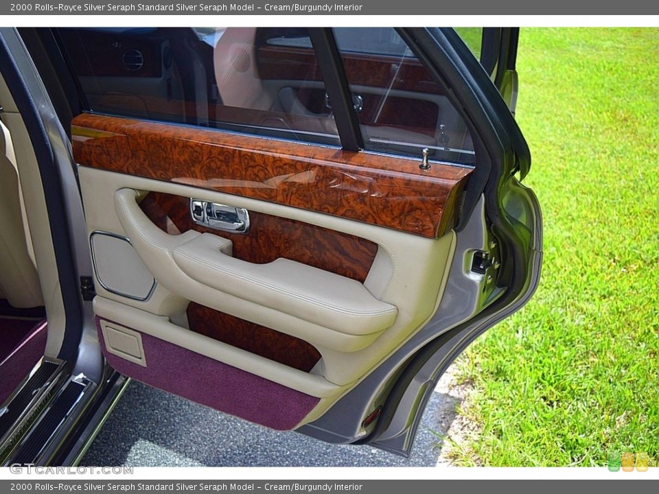 Cream/Burgundy Interior Door Panel for the 2000 Rolls-Royce Silver Seraph  #128998077