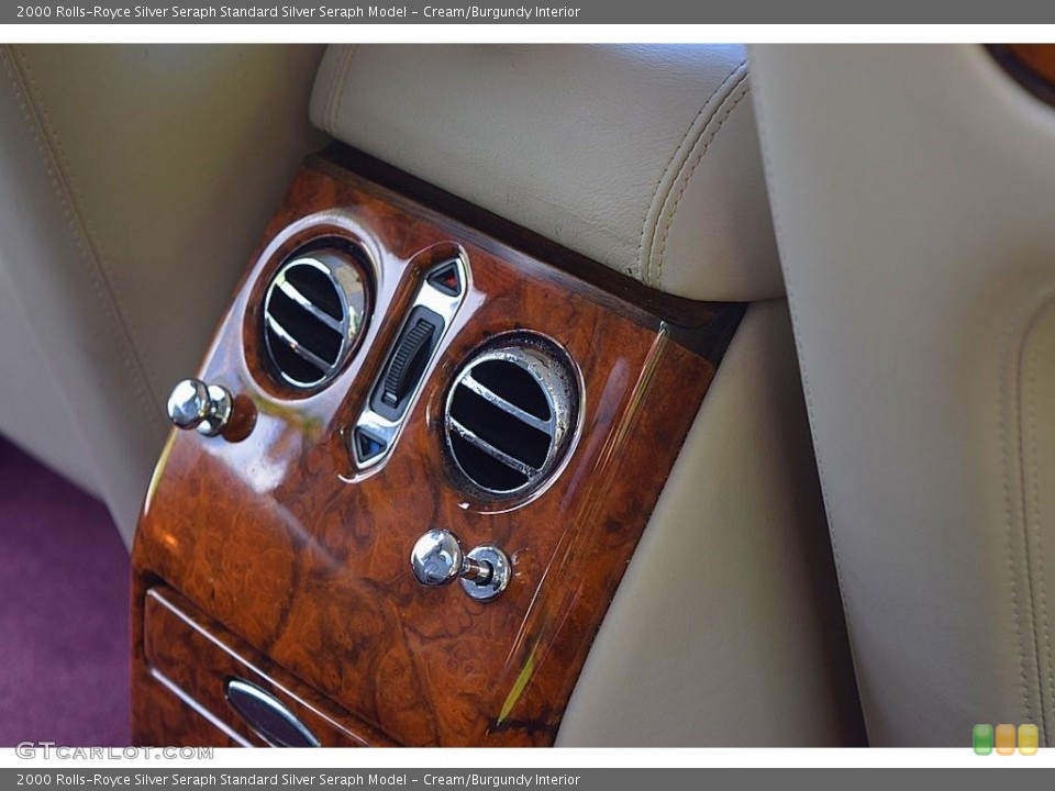 Cream/Burgundy Interior Controls for the 2000 Rolls-Royce Silver Seraph  #128998107