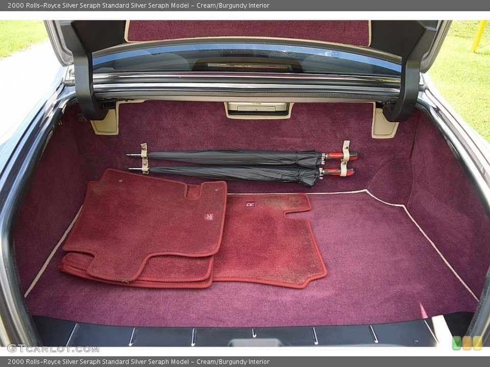 Cream/Burgundy Interior Trunk for the 2000 Rolls-Royce Silver Seraph  #128998296