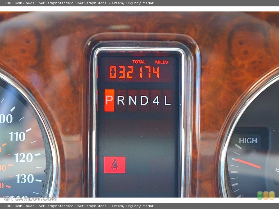 Cream/Burgundy Interior Gauges for the 2000 Rolls-Royce Silver Seraph  #128998389