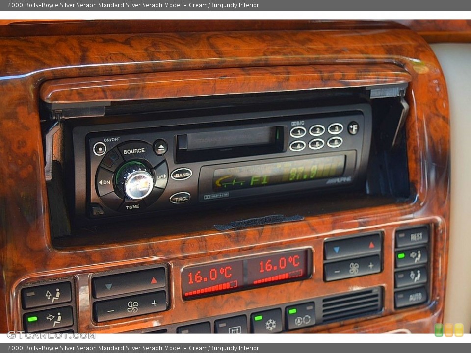 Cream/Burgundy Interior Audio System for the 2000 Rolls-Royce Silver Seraph  #128998407