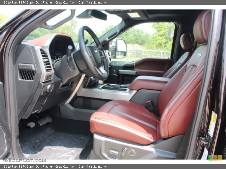 Dark Marsala Interior Front Seat for the 2019 Ford F250 Super Duty Platinum Crew Cab 4x4 #128999832
