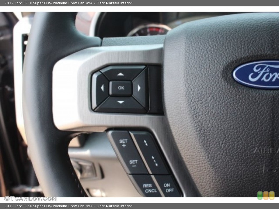 Dark Marsala Interior Steering Wheel for the 2019 Ford F250 Super Duty Platinum Crew Cab 4x4 #128999931