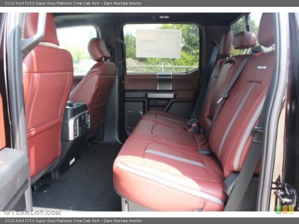 Dark Marsala Interior Rear Seat for the 2019 Ford F250 Super Duty Platinum Crew Cab 4x4 #129000000
