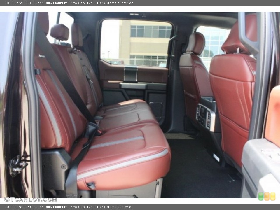 Dark Marsala Interior Rear Seat for the 2019 Ford F250 Super Duty Platinum Crew Cab 4x4 #129000081