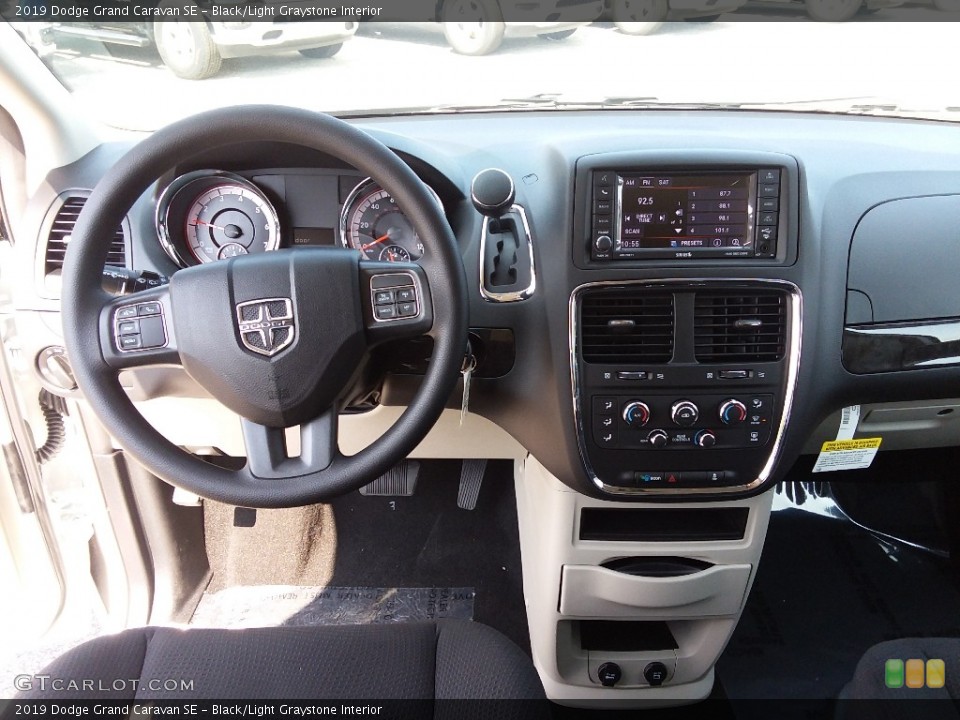 Black/Light Graystone Interior Dashboard for the 2019 Dodge Grand Caravan SE #129001113