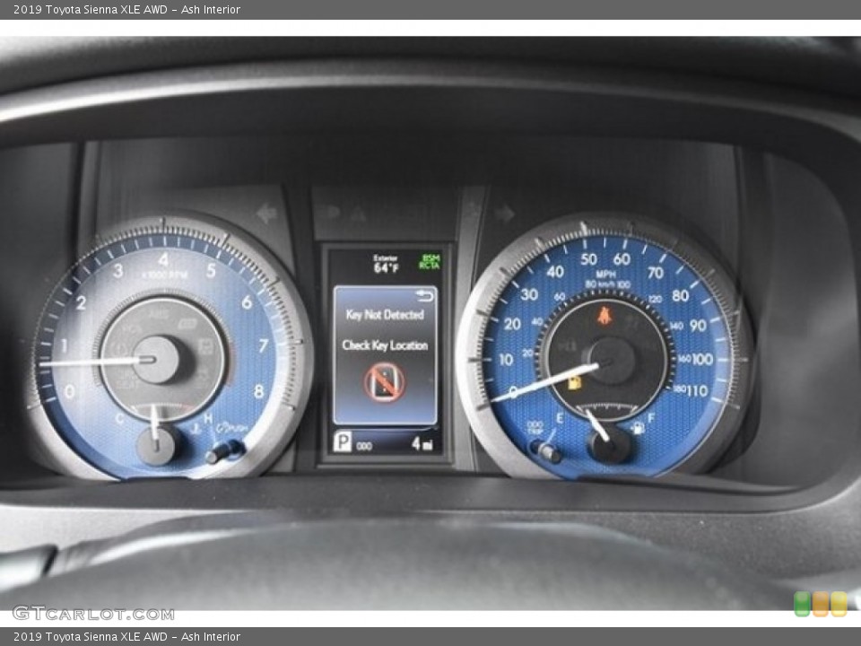 Ash Interior Gauges for the 2019 Toyota Sienna XLE AWD #129001392
