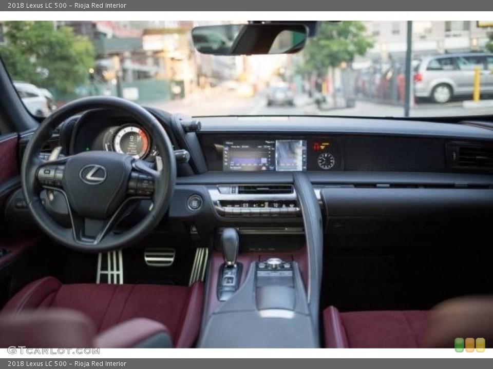 Rioja Red Interior Dashboard for the 2018 Lexus LC 500 #129005637