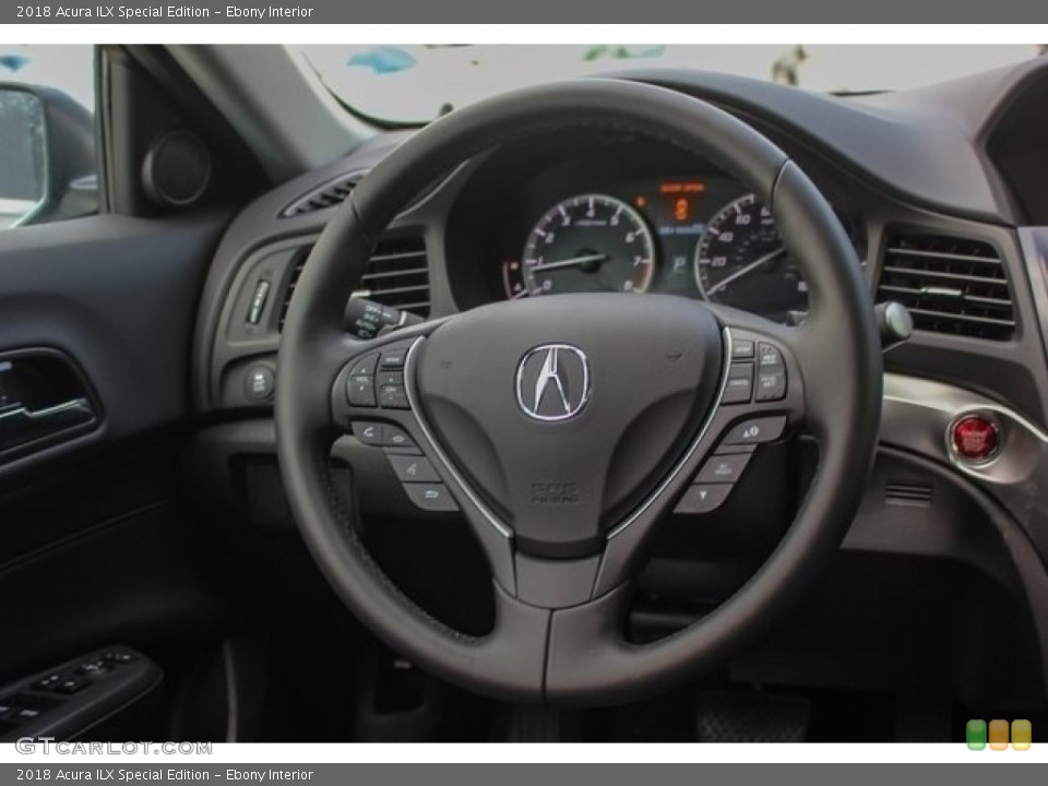 Ebony Interior Steering Wheel for the 2018 Acura ILX Special Edition #129010548