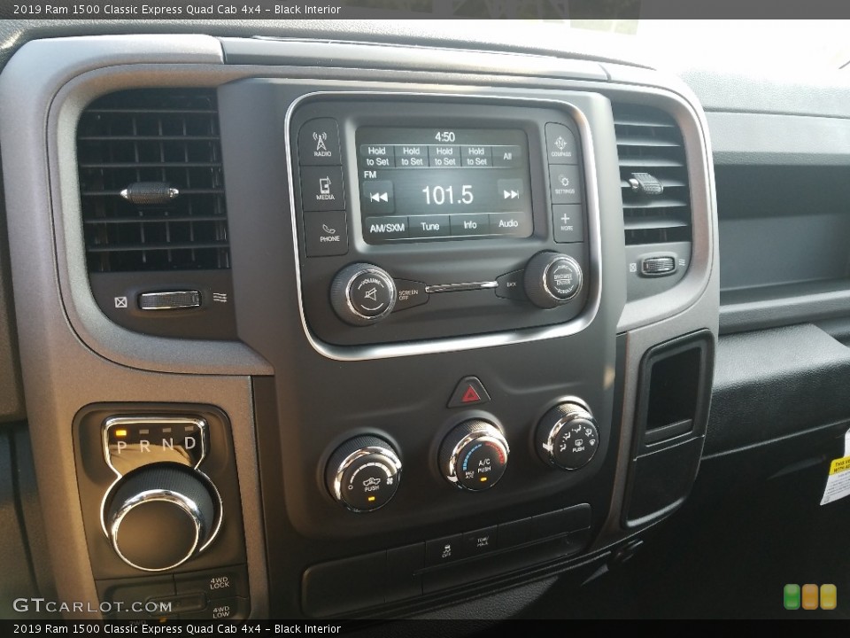 Black Interior Controls for the 2019 Ram 1500 Classic Express Quad Cab 4x4 #129027912