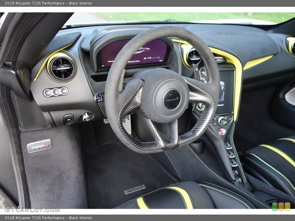 Black Interior Steering Wheel for the 2018 McLaren 720S Performance #129028065