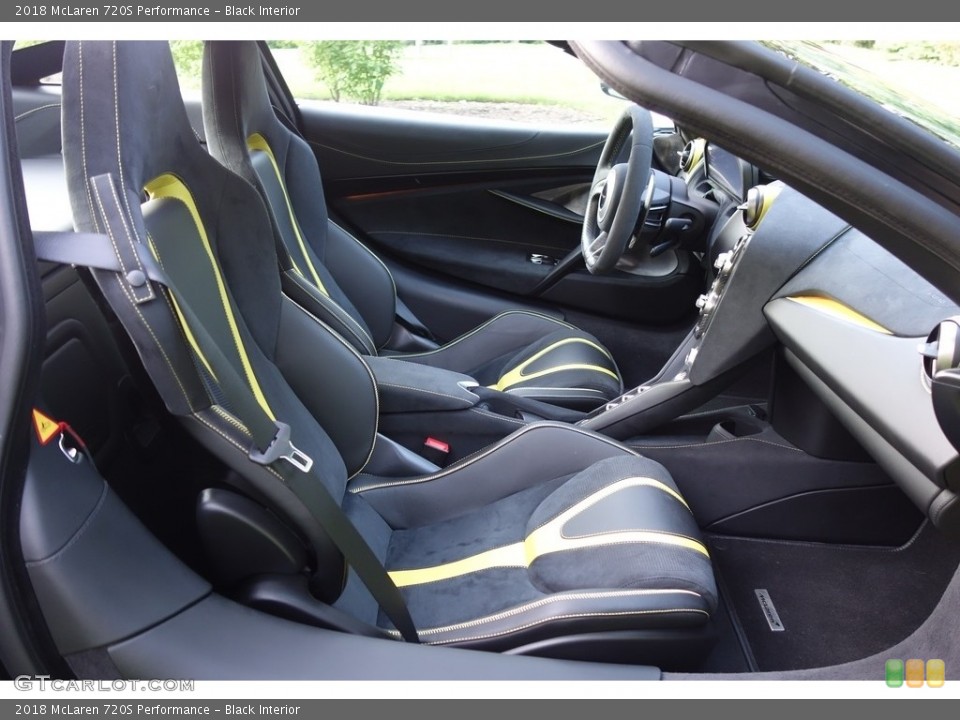 Black 2018 McLaren 720S Interiors