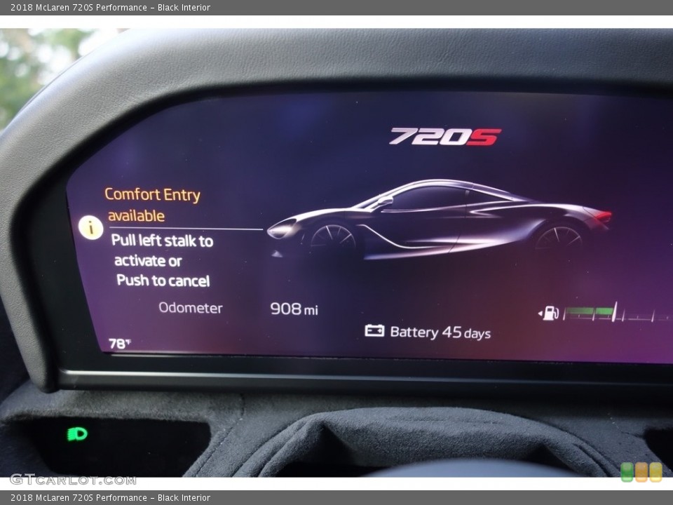 Black Interior Controls for the 2018 McLaren 720S Performance #129028197