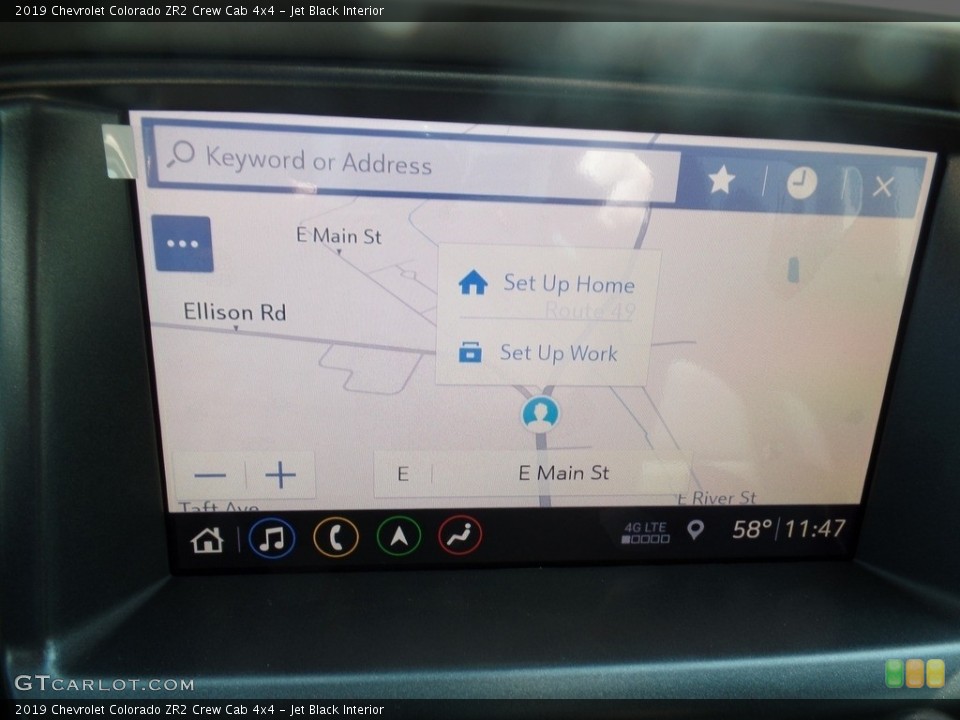 Jet Black Interior Navigation for the 2019 Chevrolet Colorado ZR2 Crew Cab 4x4 #129029750