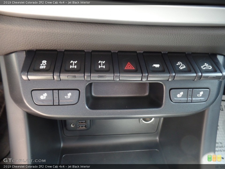 Jet Black Interior Controls for the 2019 Chevrolet Colorado ZR2 Crew Cab 4x4 #129029826