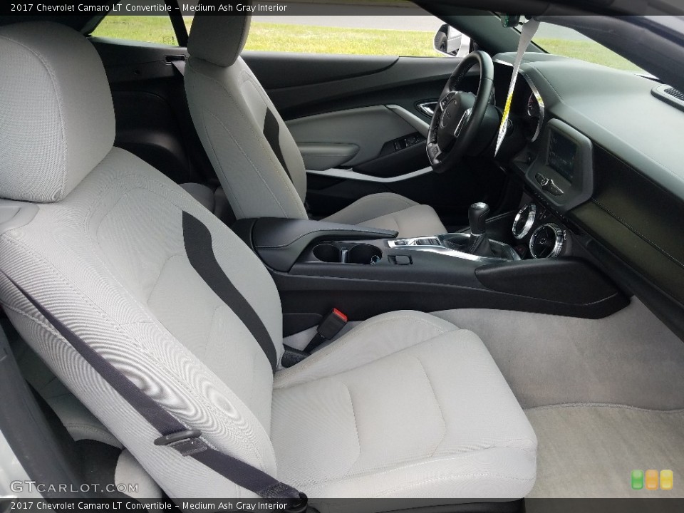Medium Ash Gray Interior Front Seat for the 2017 Chevrolet Camaro LT Convertible #129030624