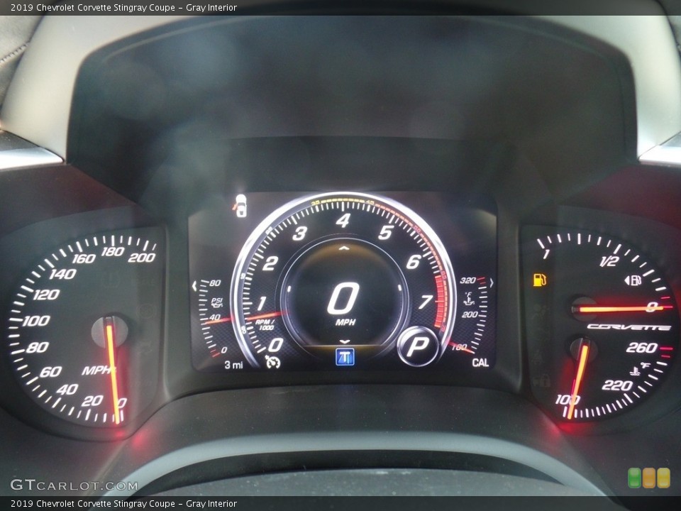 Gray Interior Gauges for the 2019 Chevrolet Corvette Stingray Coupe #129030660