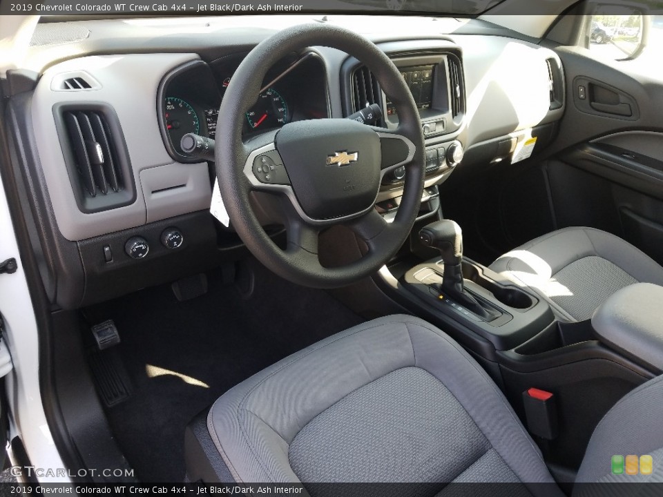 Jet Black/Dark Ash Interior Photo for the 2019 Chevrolet Colorado WT Crew Cab 4x4 #129036903