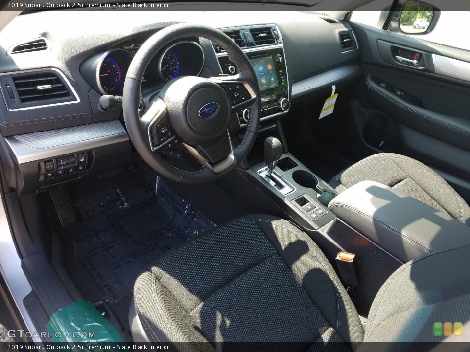 Slate Black Interior Front Seat for the 2019 Subaru Outback 2.5i Premium #129037149