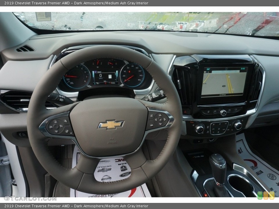 Dark Atmosphere/Medium Ash Gray Interior Dashboard for the 2019 Chevrolet Traverse Premier AWD #129041580