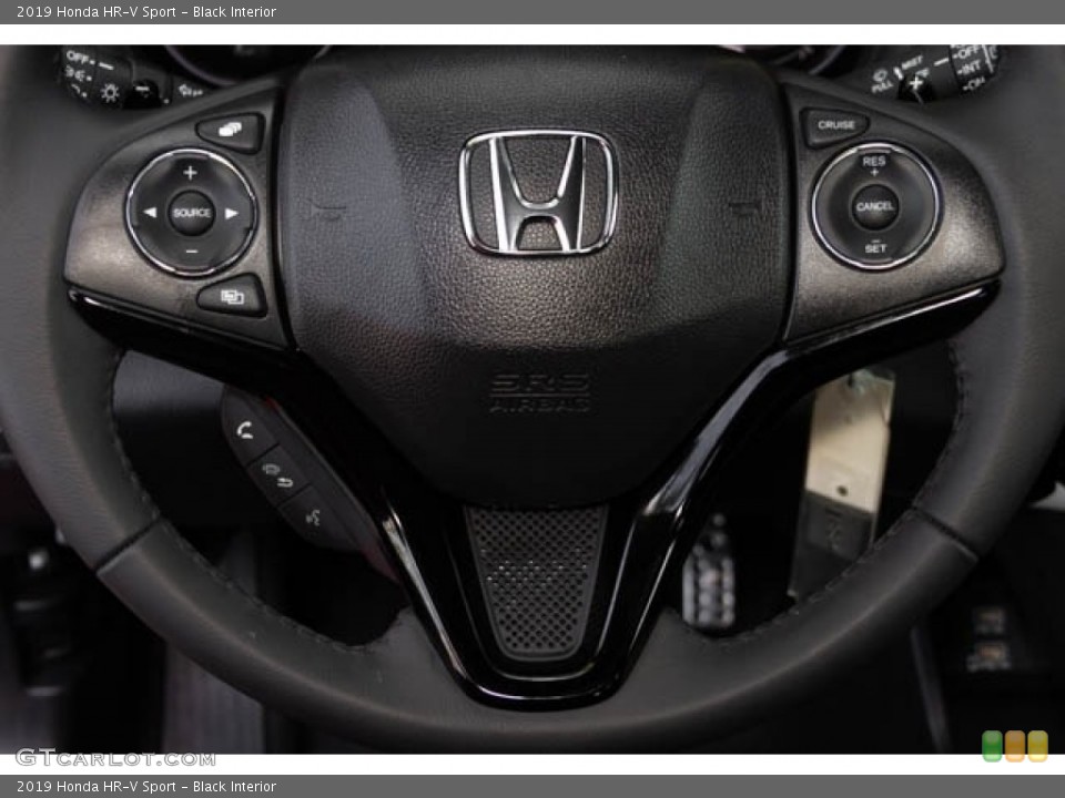 Black Interior Steering Wheel for the 2019 Honda HR-V Sport #129042584