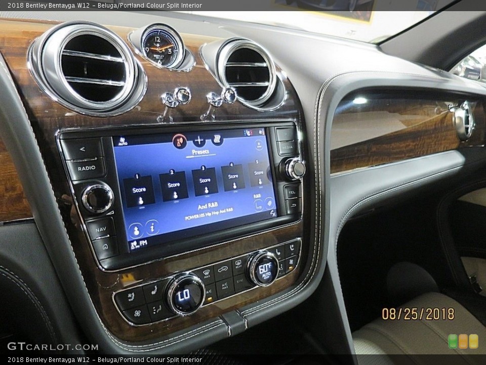 Beluga/Portland Colour Split Interior Controls for the 2018 Bentley Bentayga W12 #129043715