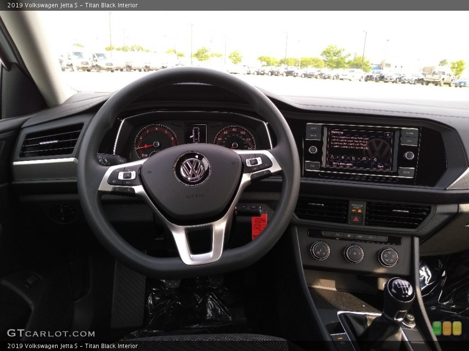 Titan Black Interior Dashboard for the 2019 Volkswagen Jetta S #129043901