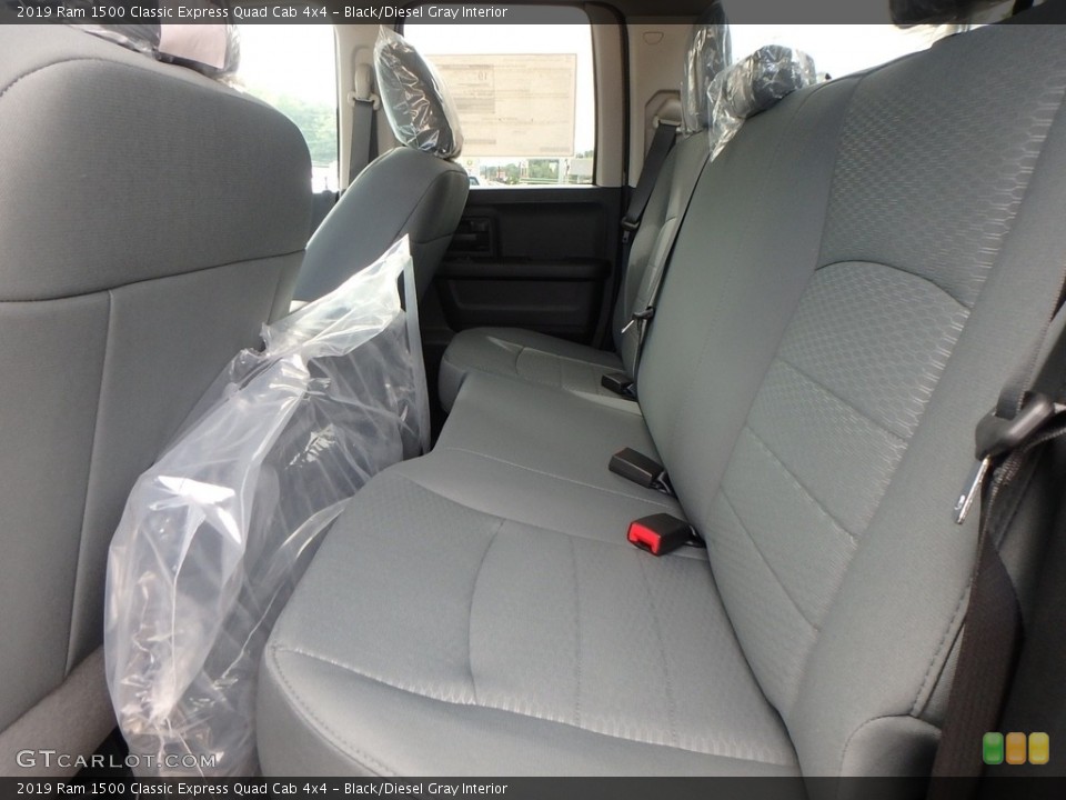Black/Diesel Gray Interior Rear Seat for the 2019 Ram 1500 Classic Express Quad Cab 4x4 #129046340