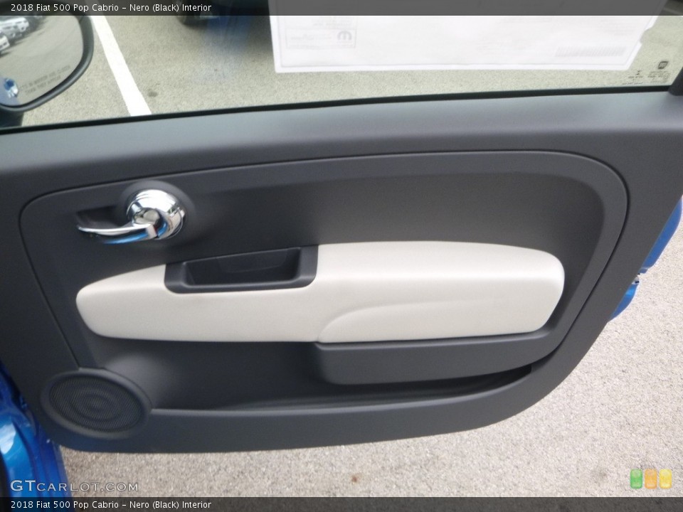 Nero (Black) Interior Door Panel for the 2018 Fiat 500 Pop Cabrio #129051868