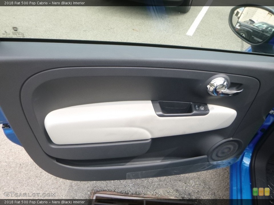Nero (Black) Interior Door Panel for the 2018 Fiat 500 Pop Cabrio #129051889
