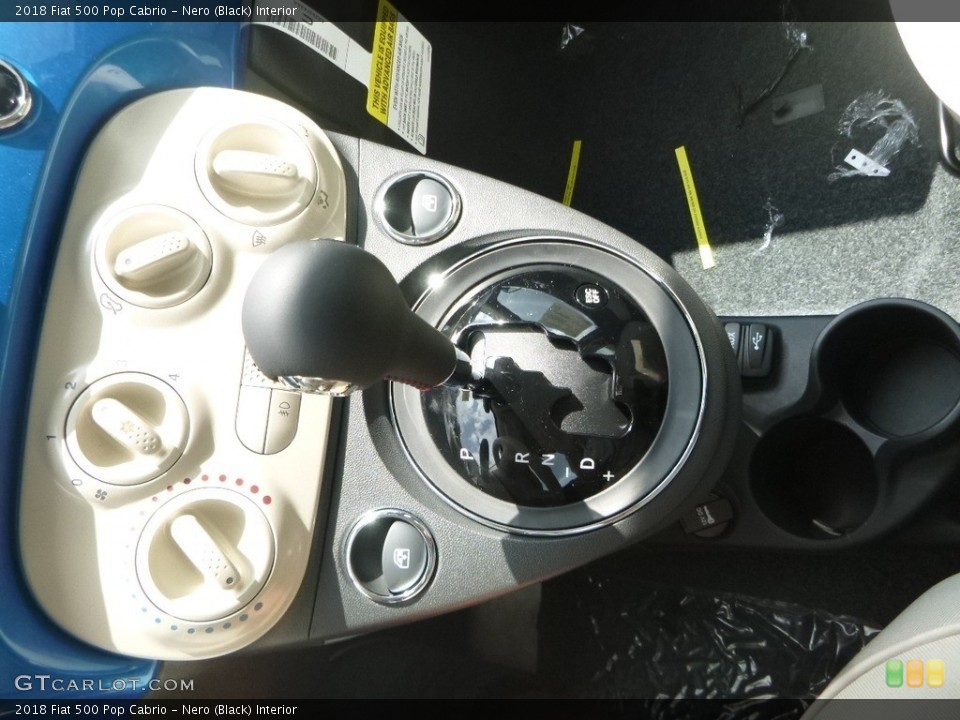 Nero (Black) Interior Transmission for the 2018 Fiat 500 Pop Cabrio #129052105