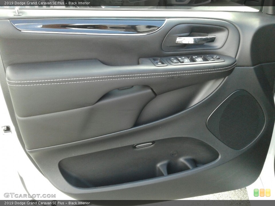 Black Interior Door Panel for the 2019 Dodge Grand Caravan SE Plus #129053035