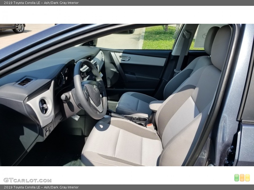 Ash/Dark Gray Interior Front Seat for the 2019 Toyota Corolla LE #129056677