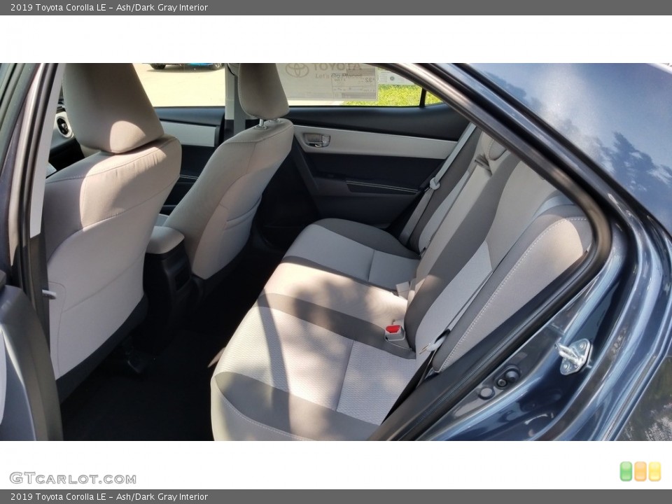 Ash/Dark Gray Interior Rear Seat for the 2019 Toyota Corolla LE #129056692
