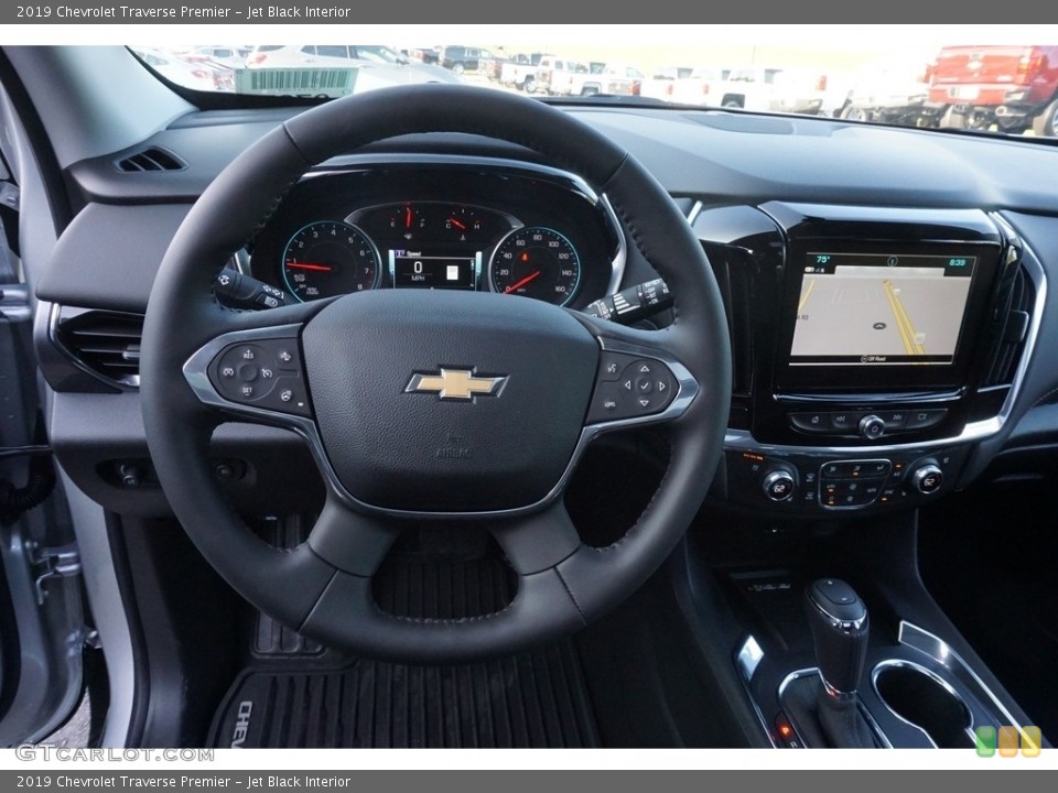 Jet Black Interior Dashboard for the 2019 Chevrolet Traverse Premier #129068419